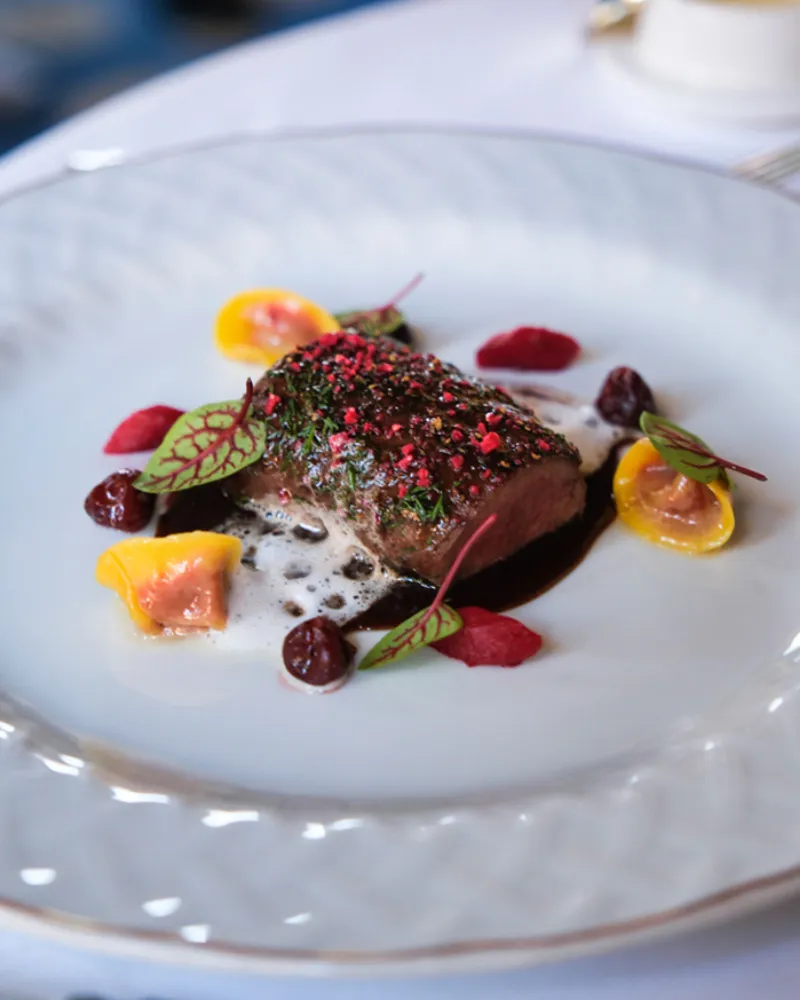 Assiette de la table gastronomique de la Villa d’Este