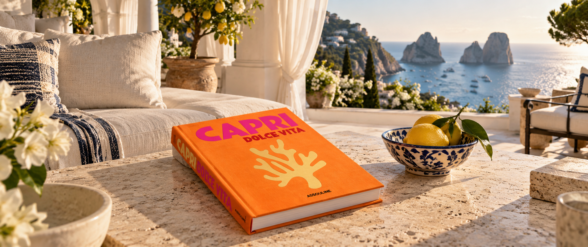 Livre Capri Dolce Vita de la collection Assouline, offert aux parrains du cercle