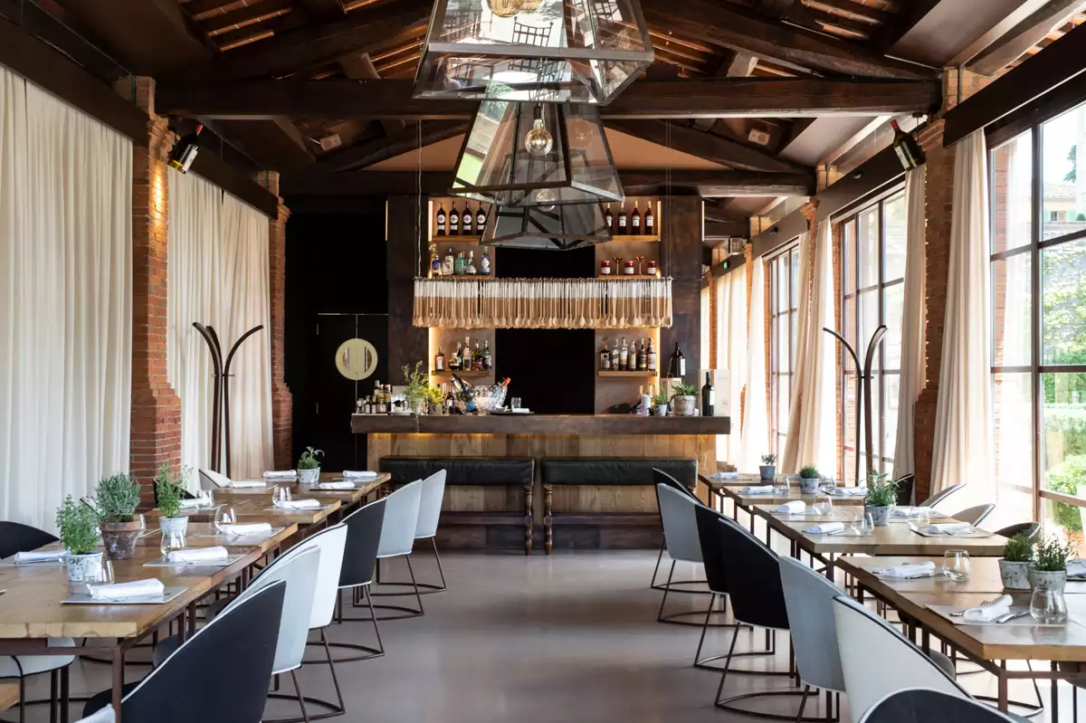 La salle du Tuscan Bistro d’Il Borro